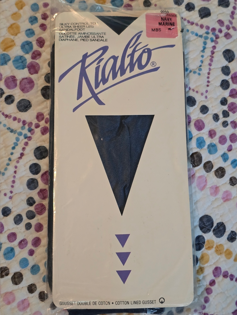 Vintage Rialto Tights Pantyhose Tall Super Soft 100% Nylon